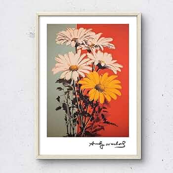 Amazon.co.jp: アンディウォーホル ガーベラ フラワー A4フレーム付き